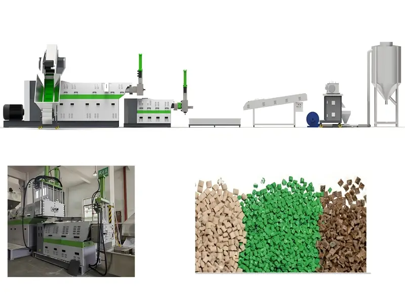 アフリカからプラスチック造粒機を受注