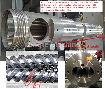 wear-resistant screw barrel