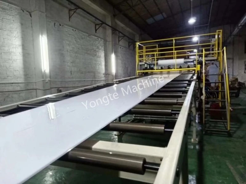 cooling stacker for Yongte 1200mm PVC thin sheet extrusion line